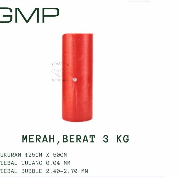 

BUBBLE WRAP GMP HITAM / BENING 1 ROLL 3 KG - Bening