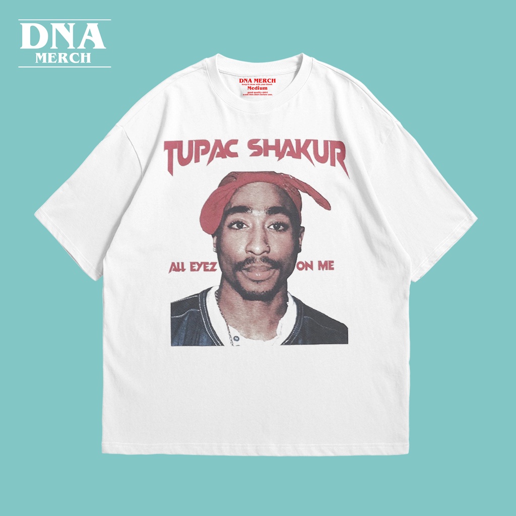 TUPAC SHAKUR - Kaos Tupac Shakur Oversized Tshirt - Vintage Rap tee