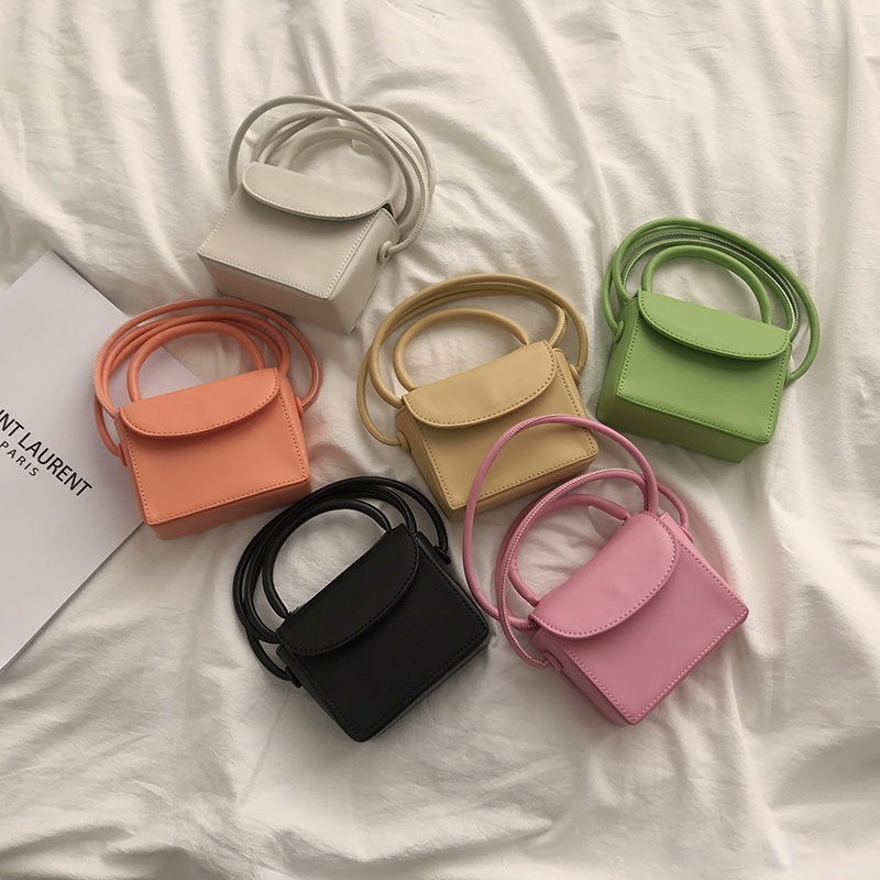 Suhao Musim Panas Tas Mini Wanita 2021 Baru Fashion Trendi Versi Korea Tas Tangan Kecil Kotak Tas All-Match In Messenger Bag