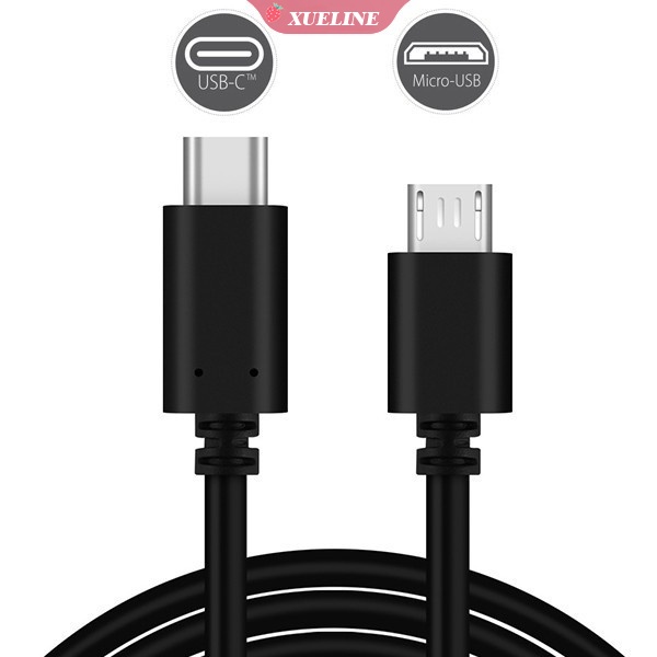 Kabel data / Charger Micro Usb Tipe C male Ke Micro Usb OTG Untuk Smartphone Android ZXL