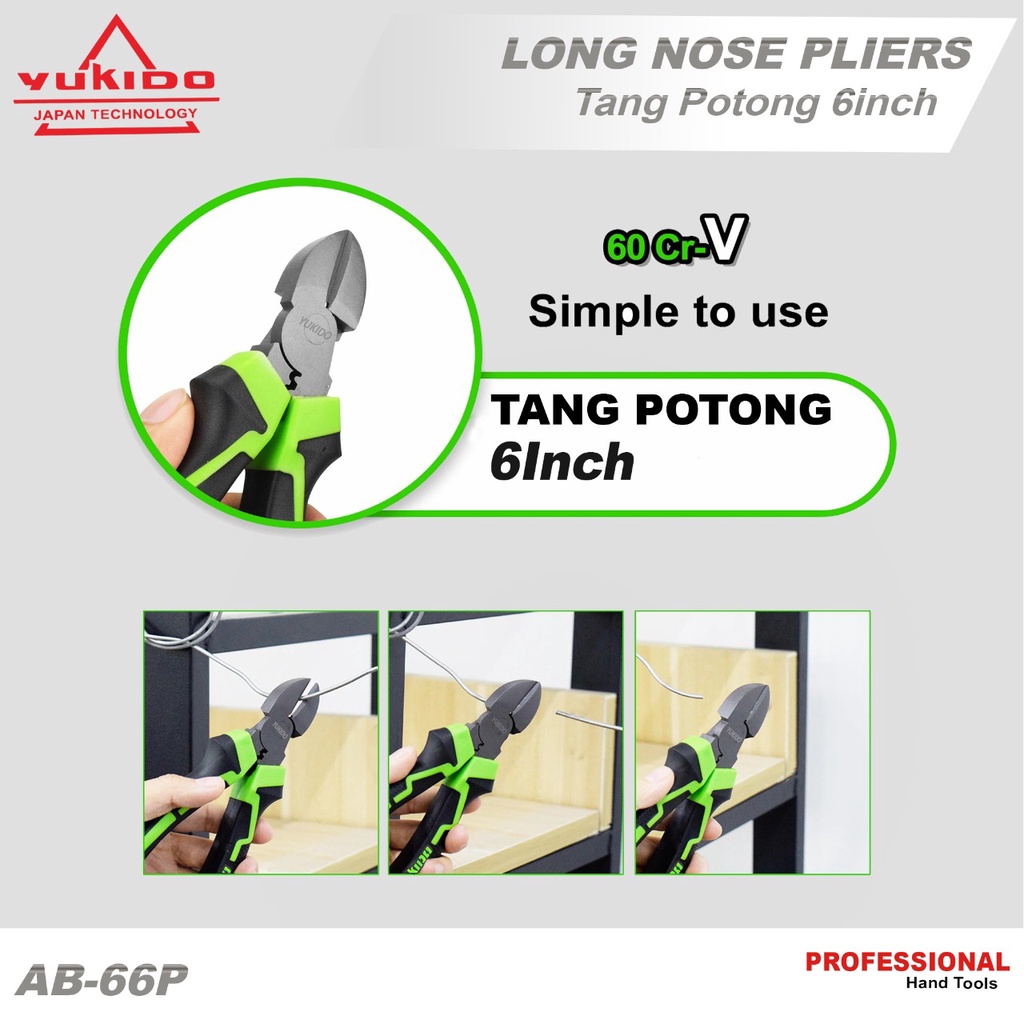 YUKIDO TANG POTONG 6 INCH [160mm] / diagonal pliers 6&quot;