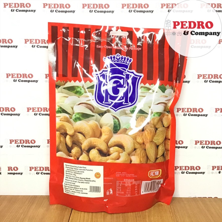 

G permen enting enting aneka rasa campur 400 gram kacang mede walnut