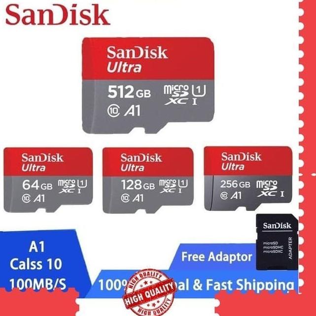 ULTRA SANDISK 128 256 64 GB MEMORI PENYIMPANAN KARTU MEMORY SD CARD - 32 gb