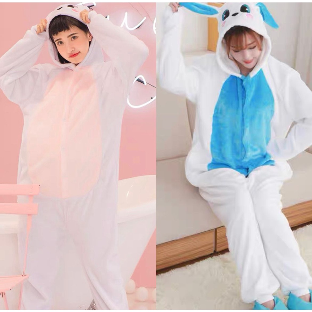 BAJU ONESIE KELINCI RABBIT BUNNY KOSTUM COSPLAY PIYAMA