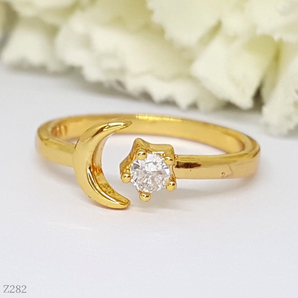 PGX Cincin Xuping Wanita Perhiasan Lapis Emas Aksesoris Fashion Premium - Z282