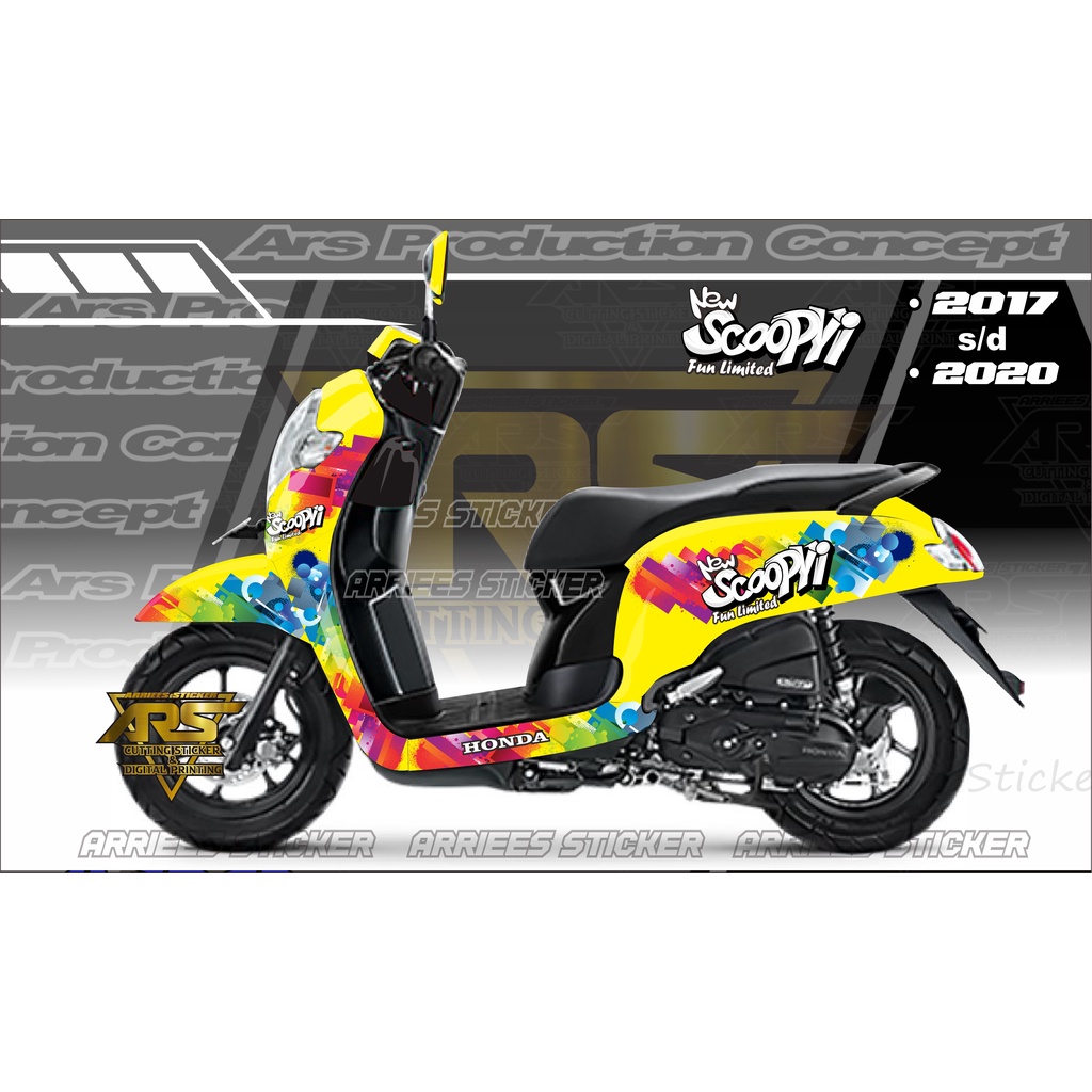 STICKER DECAL NEW SCOOPY STYLISH 2020. DECAL SCOOPY 2017 . 2018 . 2019 . 2020 FULL BODY.STICKER LIST