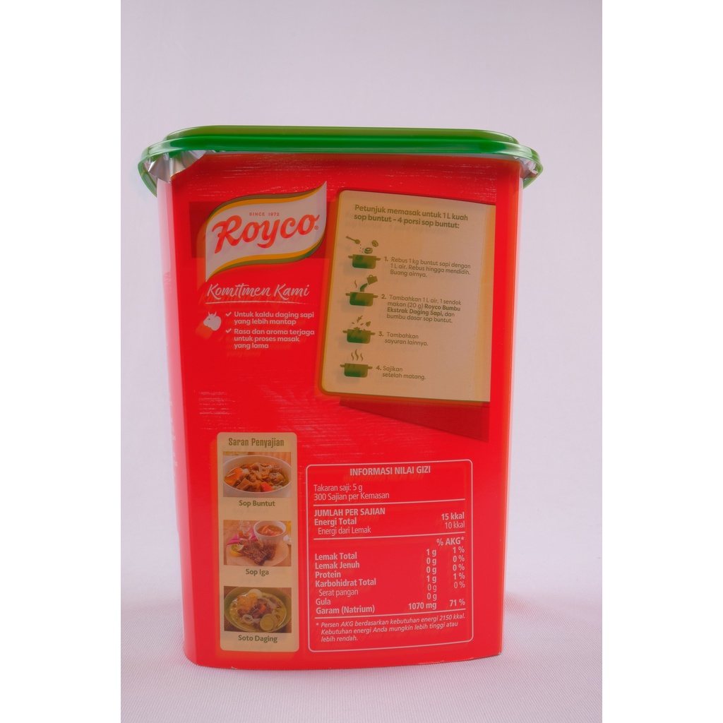 Ekstrak Daging Sapi Royco 1,5kg / Bumbu Serbaguna / Kaldu Sapi