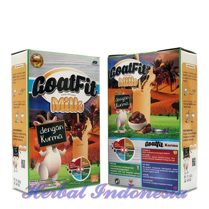 

SALE NOW SUSU KAMBING ETAWA GOATFIT MILK KURMA|GOATFIT MILK PLUS KURMA ISI 200G BERKUALITAS