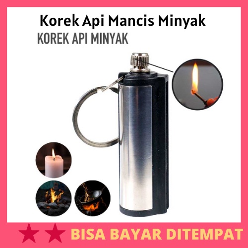 Korek Api Mancis Minyak Outdoor Camping Waterproof / Korek Mancis Pematik Pemantik Api Minyak Tanah 