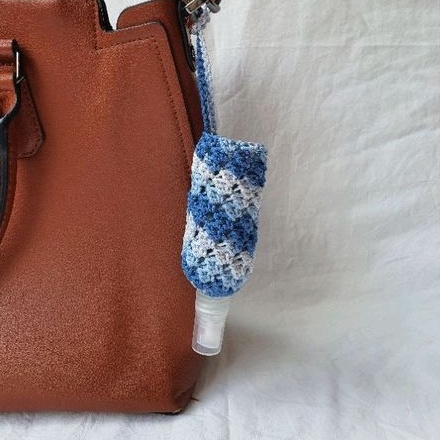 Gantungan Hand Sanitizer Holder Crochet Pouch | Handmade Hand Sanitizer Rajut 60ml