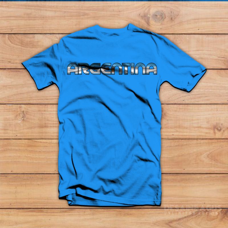 KAOS PIALA DUNIA 2022 TIMNAS ARGENTINA // Bahan cotton combed 30s // Murah nyaman dipakai