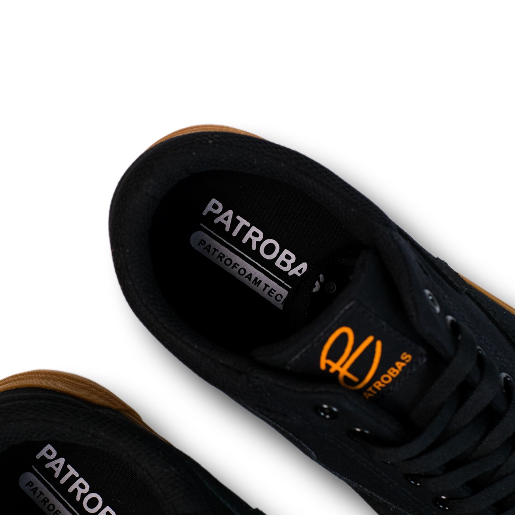 Sepatu Patrobas Cloud Low Black Gum Original (FREE KAOS KAKI)