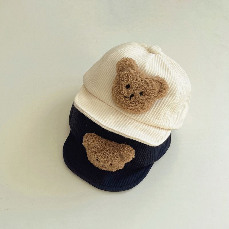 COD - topi anak usia 1-3 tahun import premium motif SALUR BEAR lucu / topi bayi unisex kekinian