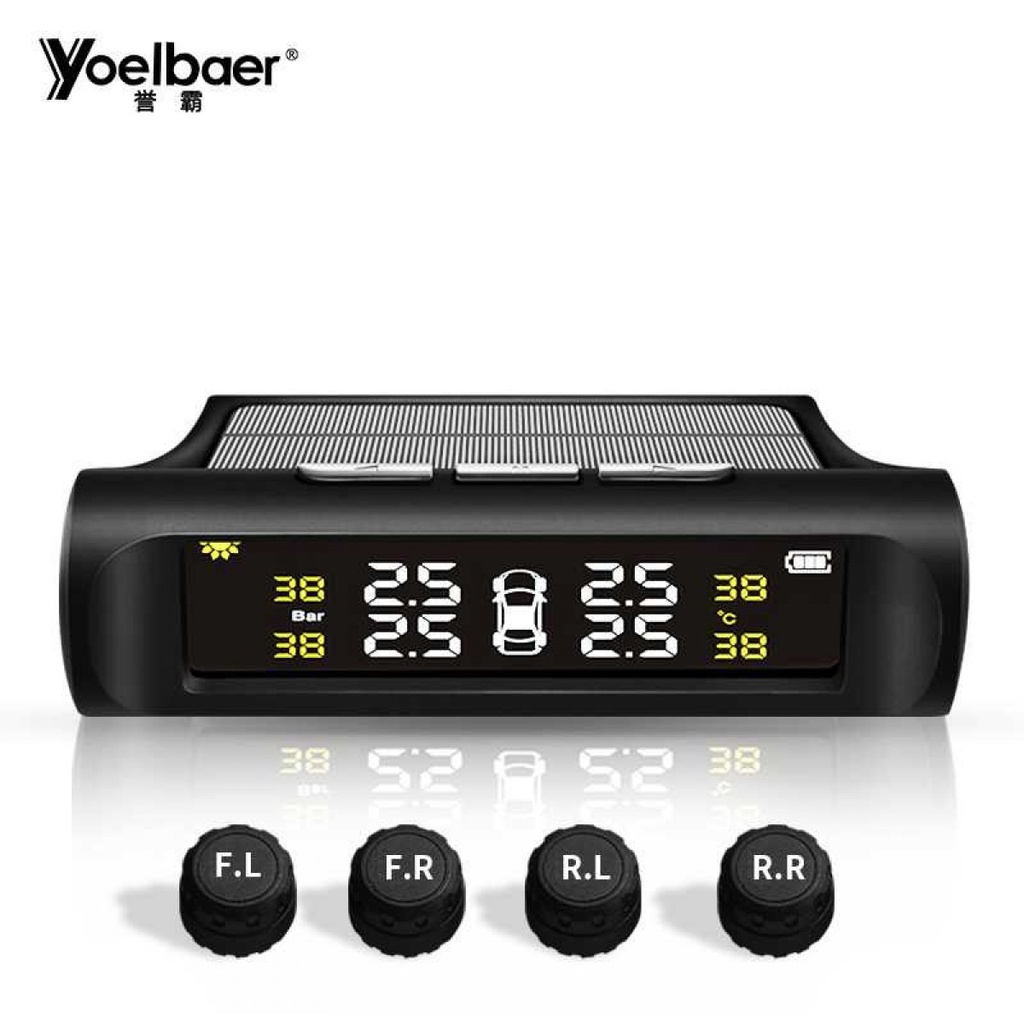 Monitor Tekanan Ban Mobil TPMS Solar Power