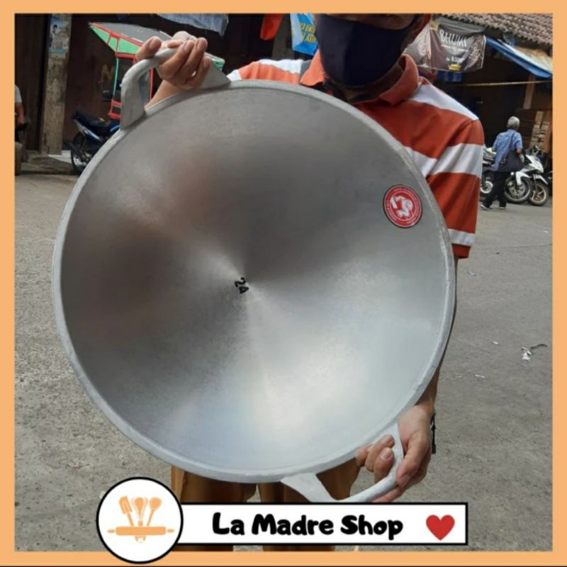 WAJAN KUALI KATEL Penggorengan Aluminium No. 24 ( 58 cm )