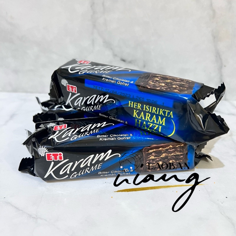 

eti karam gurme coklat wafer turki impor dark chocolate biscuit turkey