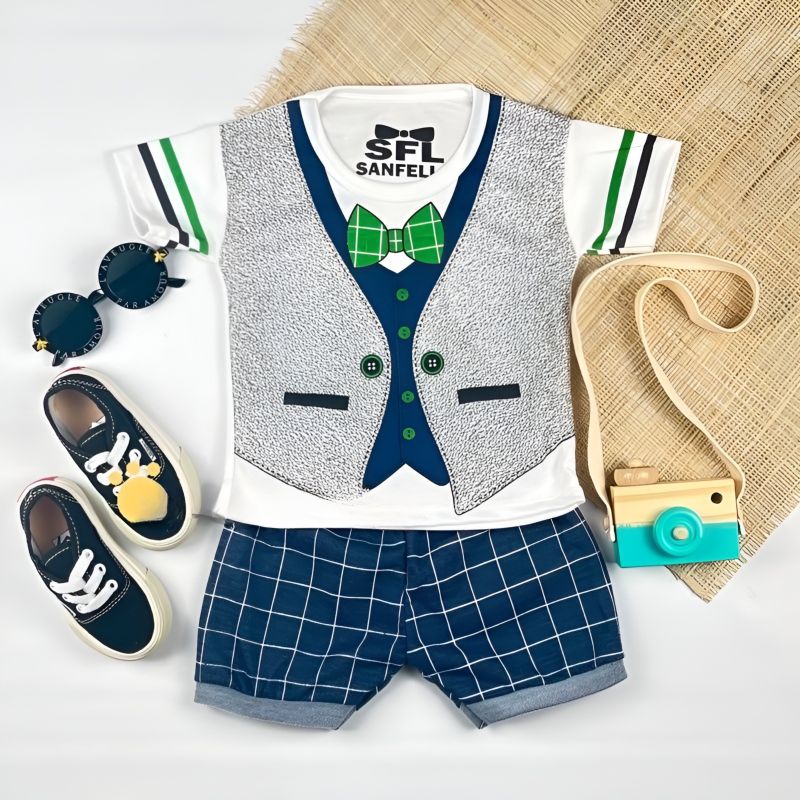 Setelan Anak Bayi Laki Laki 6 12 Bulan Set Pakaian Baby Baju Bayi