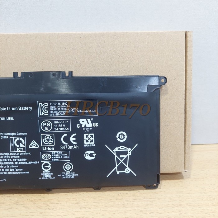 Baterai Laptop HP 14s-cf2010TX 14s-cf2030TX 14s-cf3020TX HT03XL -HRCB