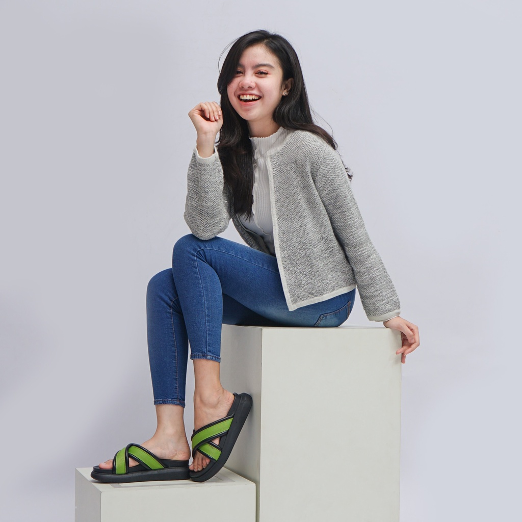 DUNKENSTOCK tipe Zoey Sandal wedges wanita casual sendal cewek kekinian