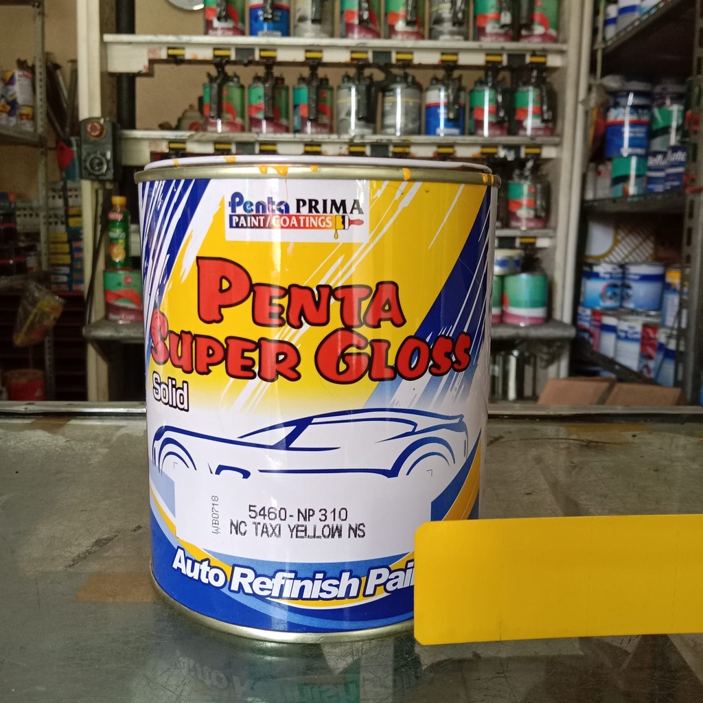 Penta Super Gloss New Lemon Yellow 17012/ Lemon Yellow Penta/ Cat Penta Lemon Yellow/ Cat Kuning Lem