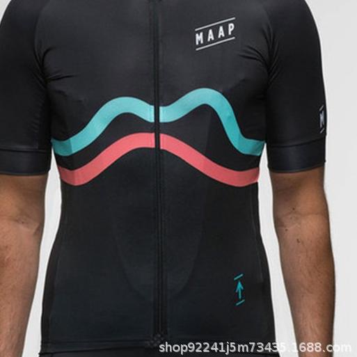 Baju Jersey Cycling Sepeda Import Premium MAAP Motif Unique II - Kuning, XL