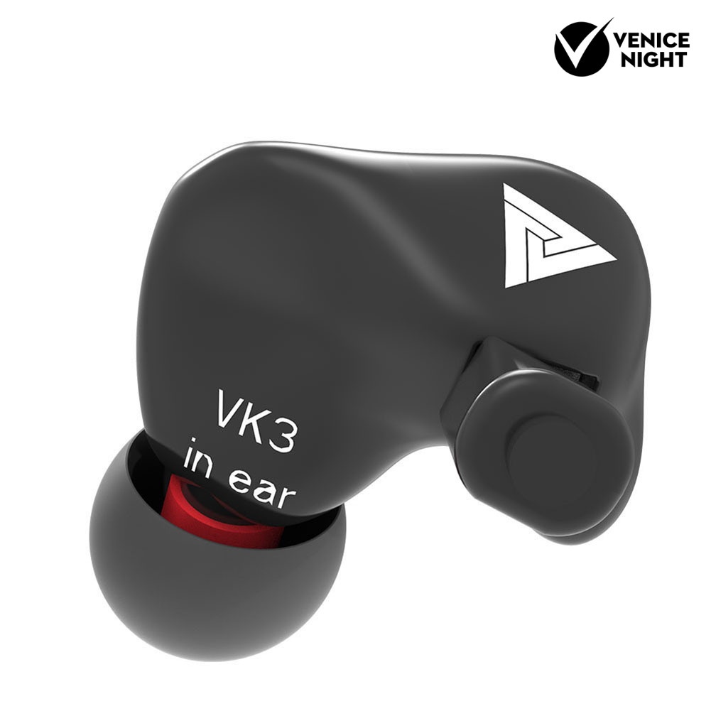 (VNEP) (Berkabel) QKZ VK3 Universal 3.5mm In-Ear Earphone HiFi Music Sport Headset dengan Mic