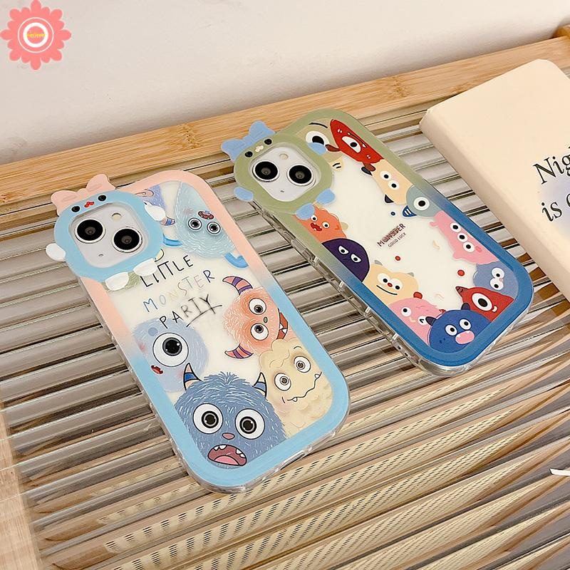 Soft Case Desain Kartun Monster 3D Untuk Vivo Y35 Y16 Y21 Y12 Y11 Y22 V23 V23E Y15 Y15s Y20 Y02s Y55 Y75 Y15A Y20s Y20 Y1 Y30 Y33S Y31 Y1 Y30