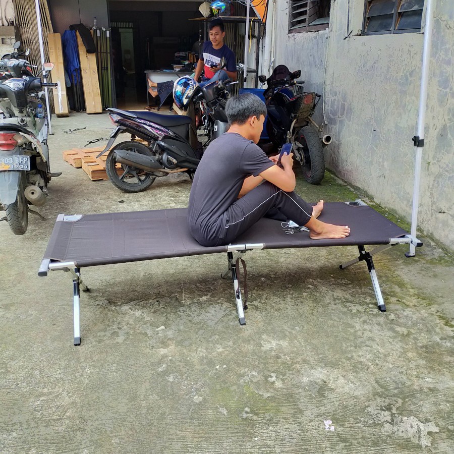 VELBED ALUMUNIUM LIPAT