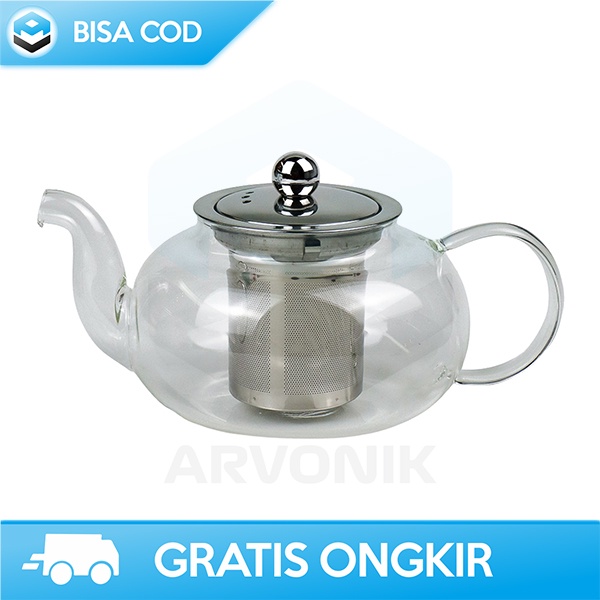 TEKO TEH KACA CHINESE TEA POT MAKER  600ML KUAT DAN TAHAN PANAS TP-759