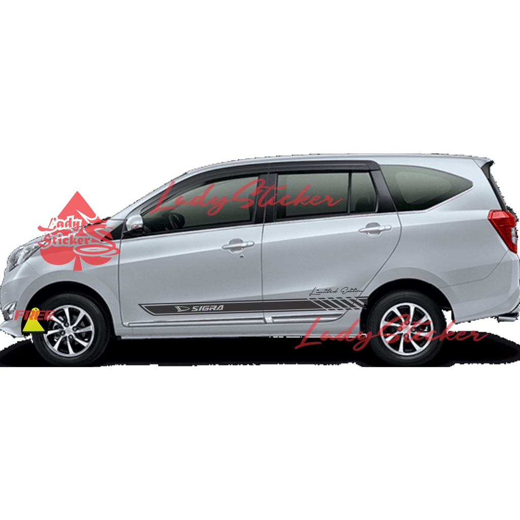 NEW STICKER STIKER MOBIL SIGRA CUTTING STICKER MOBIL DAIHATSU SIGRA LIST SAMPING