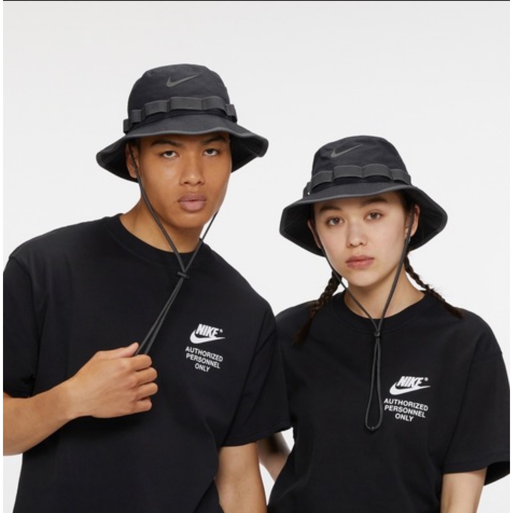 Nike Boonie Bucket Hat Black Hitam DM3329-010 Topi Original 100%