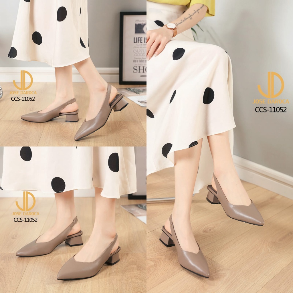 JOSE DAROCA Sepatu Wanita Slingback Heels Shoes # CCS-11052 # ORIGINAL