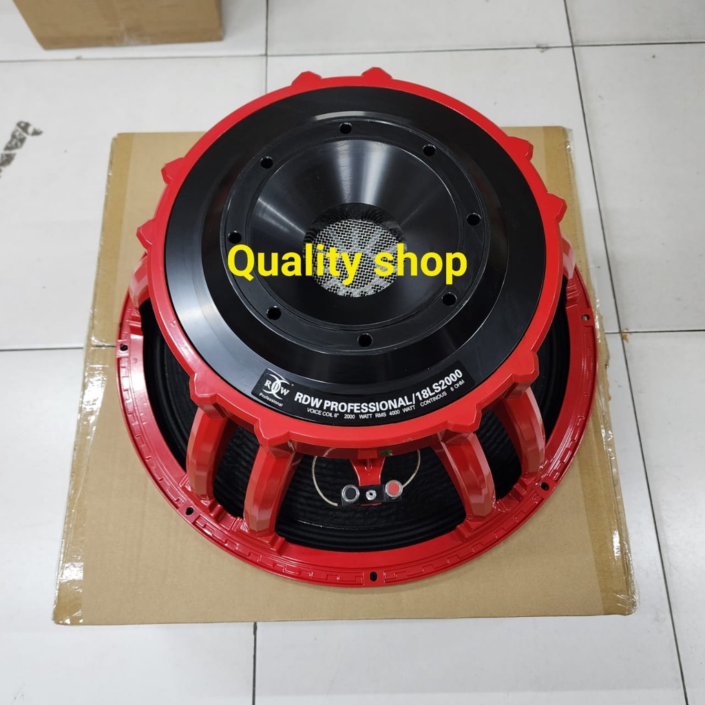 KOMPONEN SPEAKER RDW 18LS2000 SPEAKER 18 INCH 18 LS 2000 MERAH