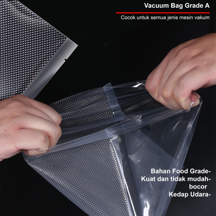 Plastik Vacuum Bag Plastik vakum Makanan Polos Emboss Premium