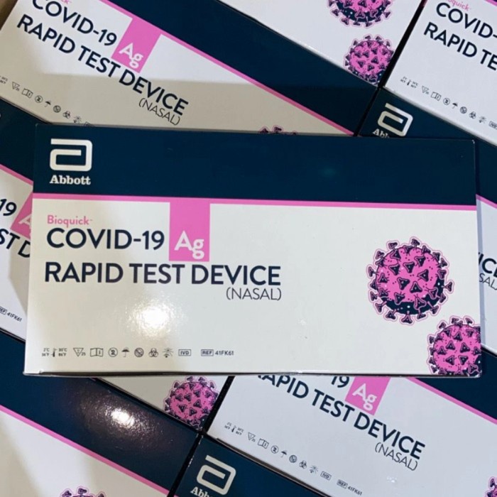 Alat Tes swab Antigen Abbott BioQuick Bio Quick Nasal Resmi