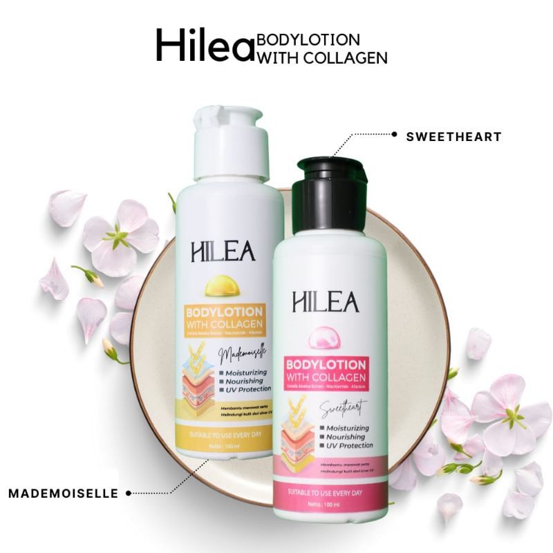 Viral 2022 HILEA BODY LOTION/Lotion Pemutih Badan/HILEA BODY LOTION WITH COLLAGEN/KOSMETIK/SWEETHEAR