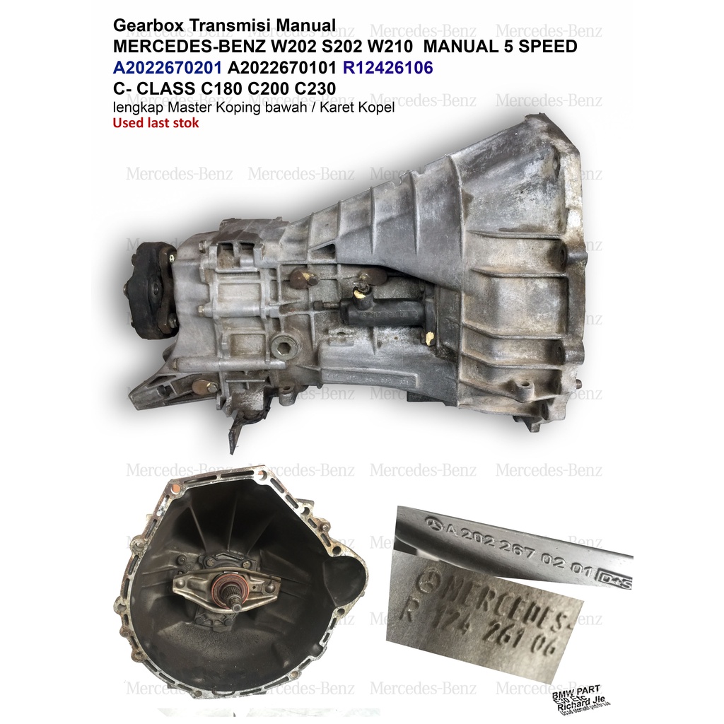 Jual Gearbox Transmisi Manual MERCEDESBENZ W202 S202 W210 MANUAL 5