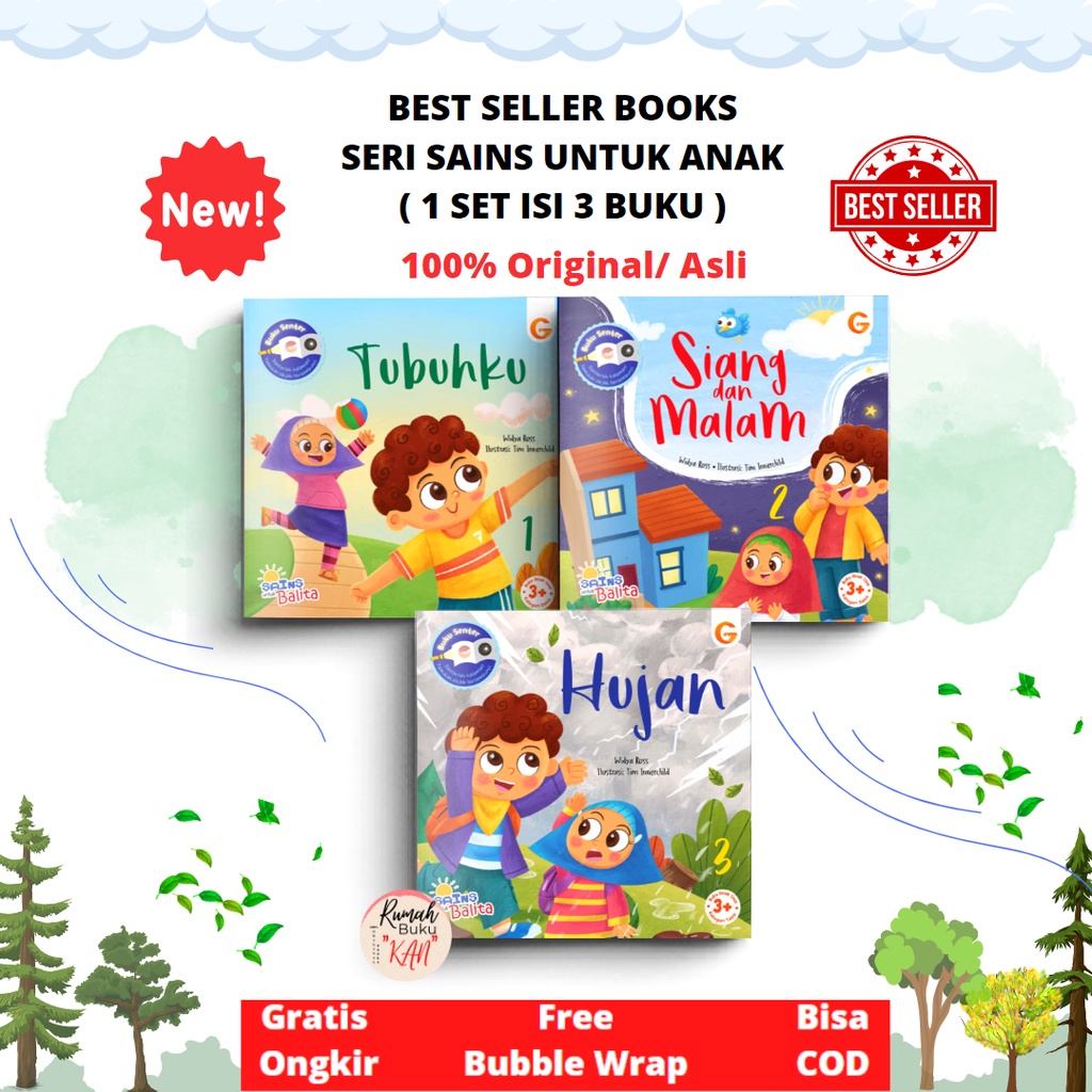 BUKU METAMORFOSIS FOR KIDS - SAINS UNTUK BALITA (Buku Senter) dari Gema Insani