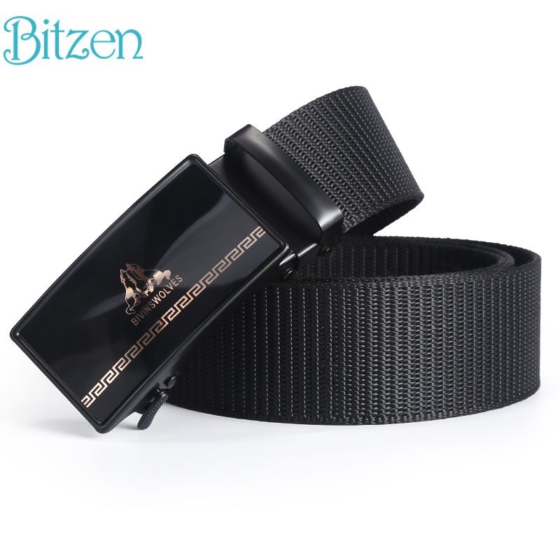 Bitzen Ikat Pinggang Pria Belt Sabuk Abuk Gesper Pria Anti Awet Ban
