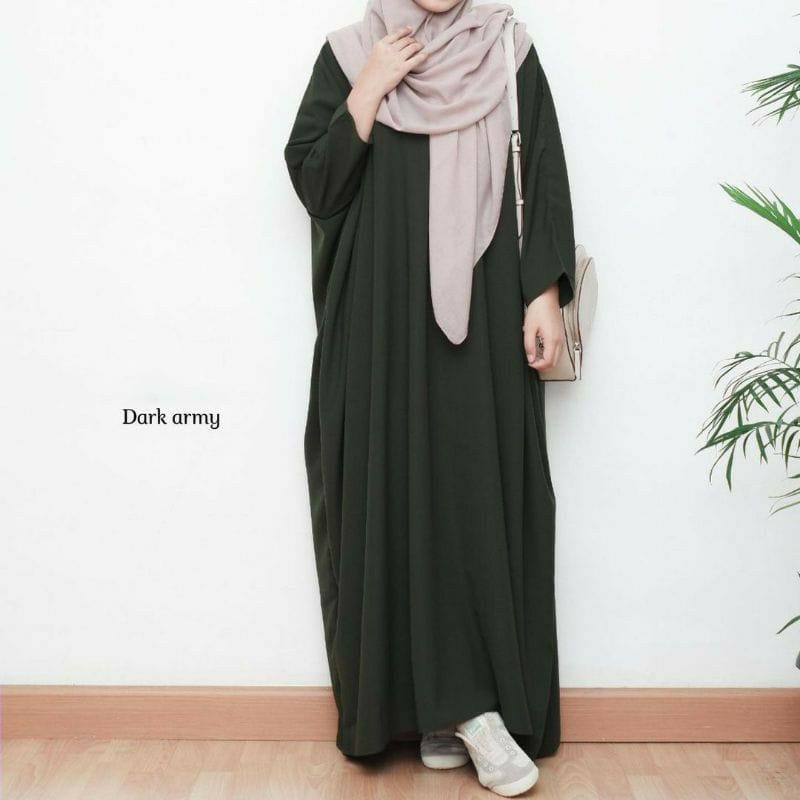 Gamis Polos Simple Remaja Terbaru(BISA COD)