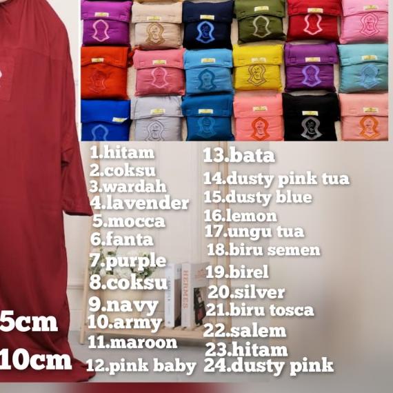 Mukena terusan Hadramaut terompah