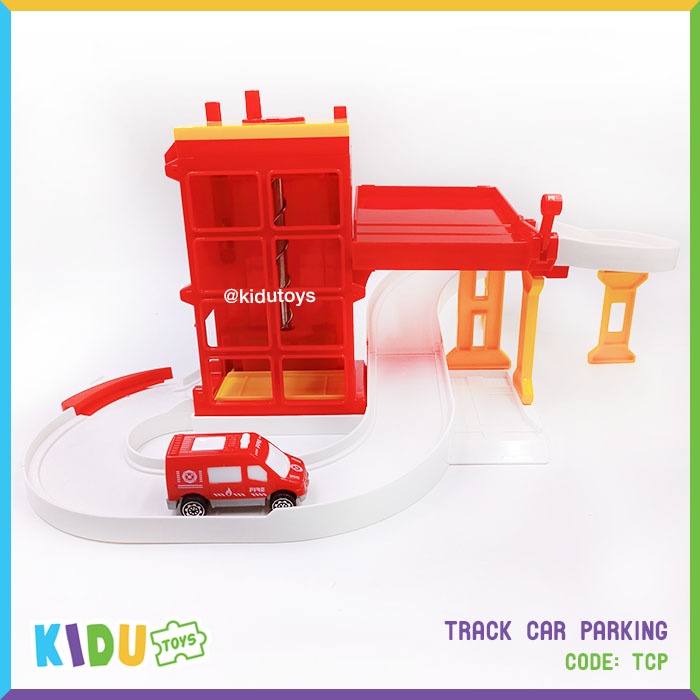 Mainan Anak Track Car Parking Kidu Toys