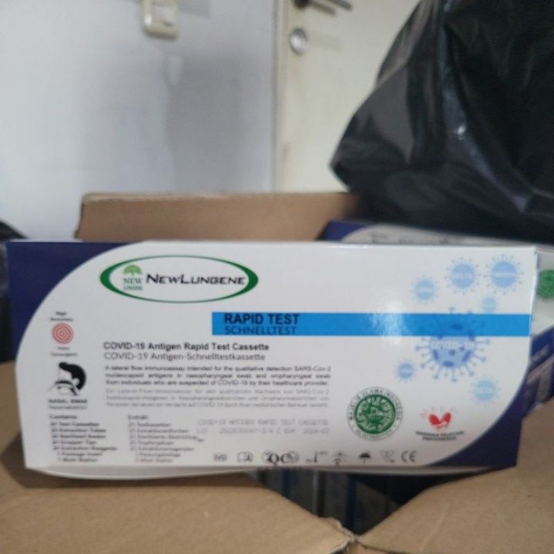 New Lungene Swab Antigen Nasal kemenkes Isi 25 Pcs Original Exp 2025 Bln 12