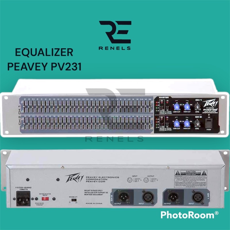 EQUALIZER PEAVEY PV231EQ | PV 231 EQ CHANNEL 31 BAND