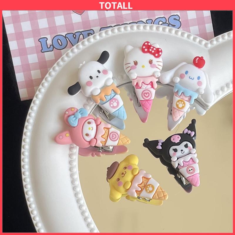 COD Jepit Rambut Poni Warna Permen Motif Mini Kartun Sanrio Untuk Wanita-Totall