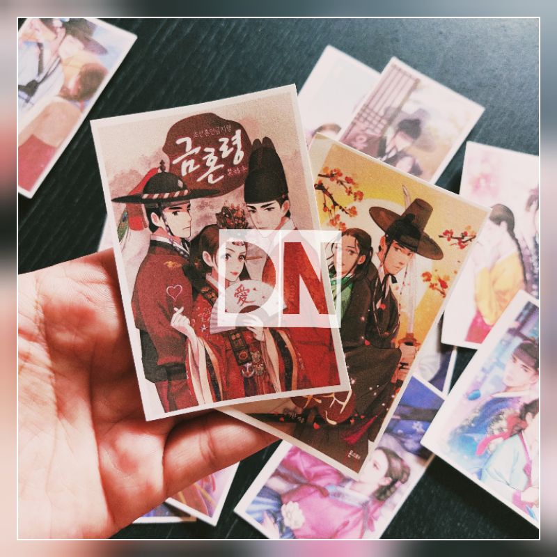 

14pcs photo stiker romantis joseon sticker kertas Doff karakter king queen of joseon cute