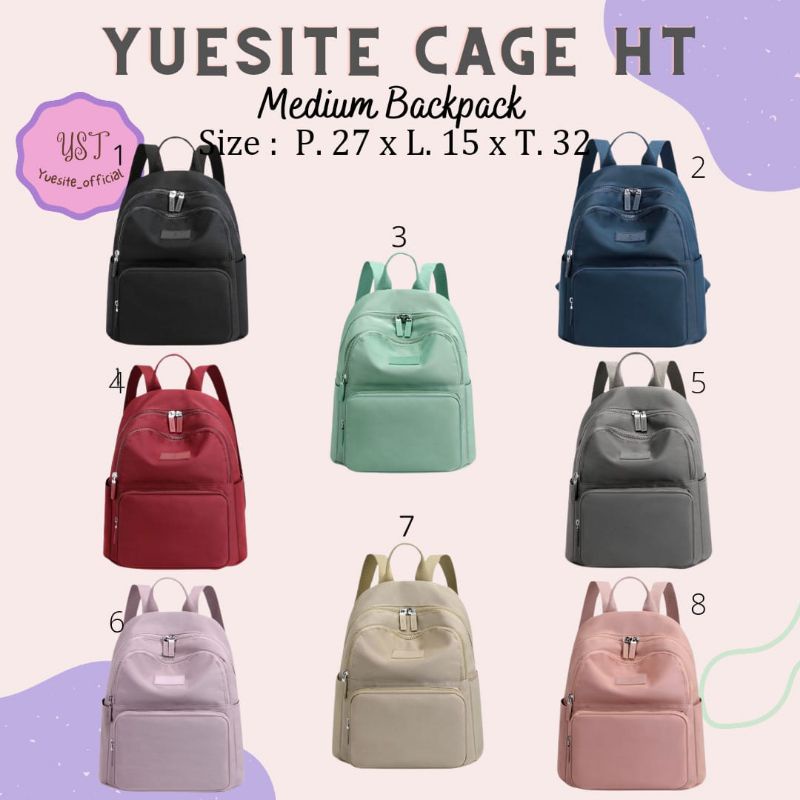 TAS RANSEL WANITA YUESITE CAGE MEDIUM BACKPACK ANTI AIR