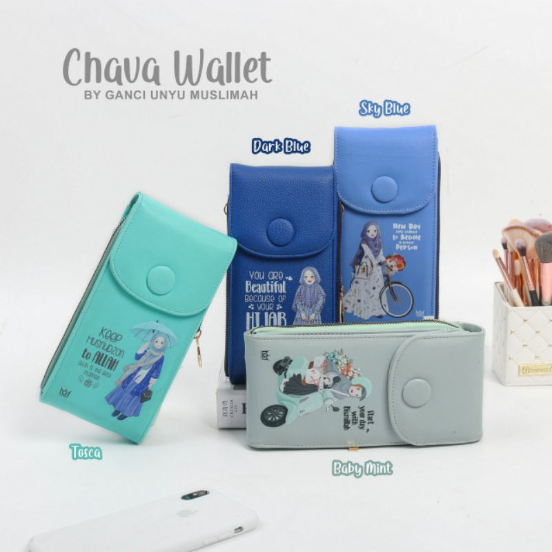 Unyu Muslimah Chava Wallet Dompet HP Touch Screen