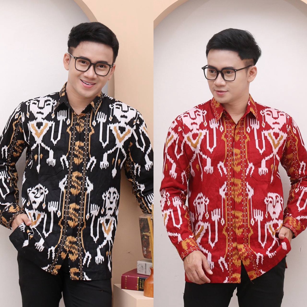 KEMEJA BATIK PRINTING TENGKORAK KEISHAN.ID