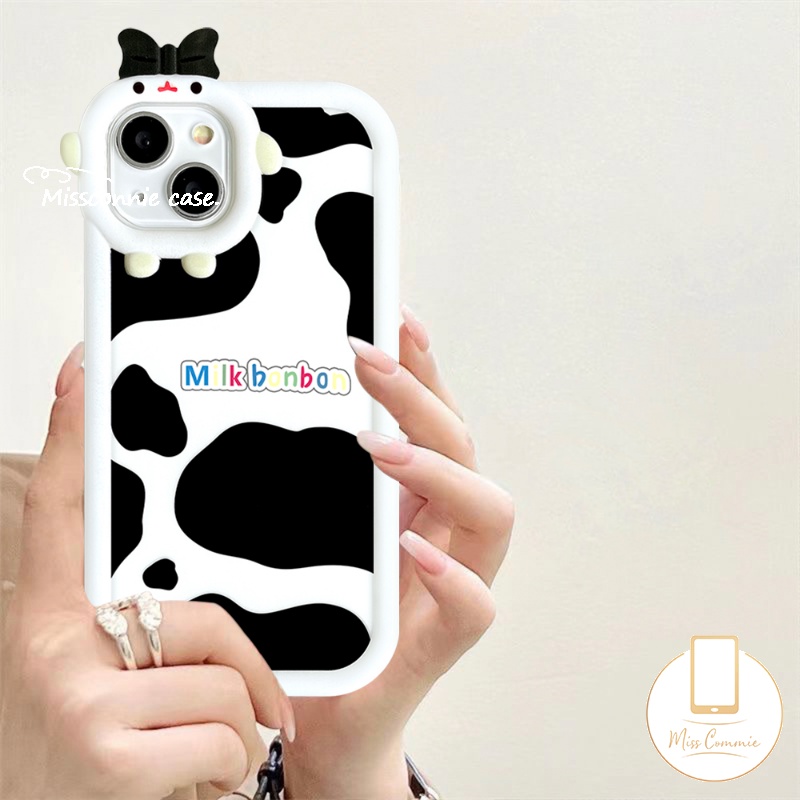 Soft Case Motif Print Sapi 3D Untuk iPhone 7 6 6s 8 Plus 11 12 14 13 Pro MAX 14 Plus XR X XS MAX SE 2020